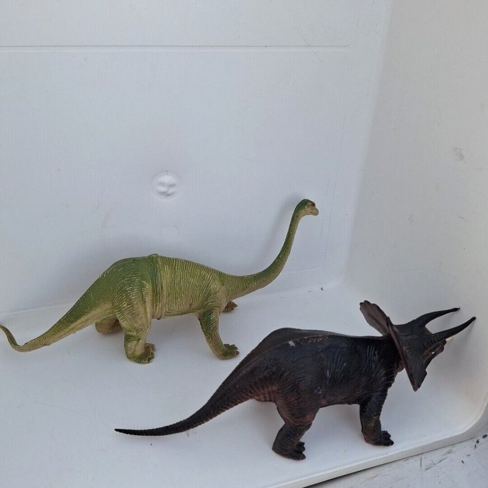 Imperial Dinosaur Alligator Triceratops Brontosaurus 1989 1985 Vintage Lot - Picture 10 of 10